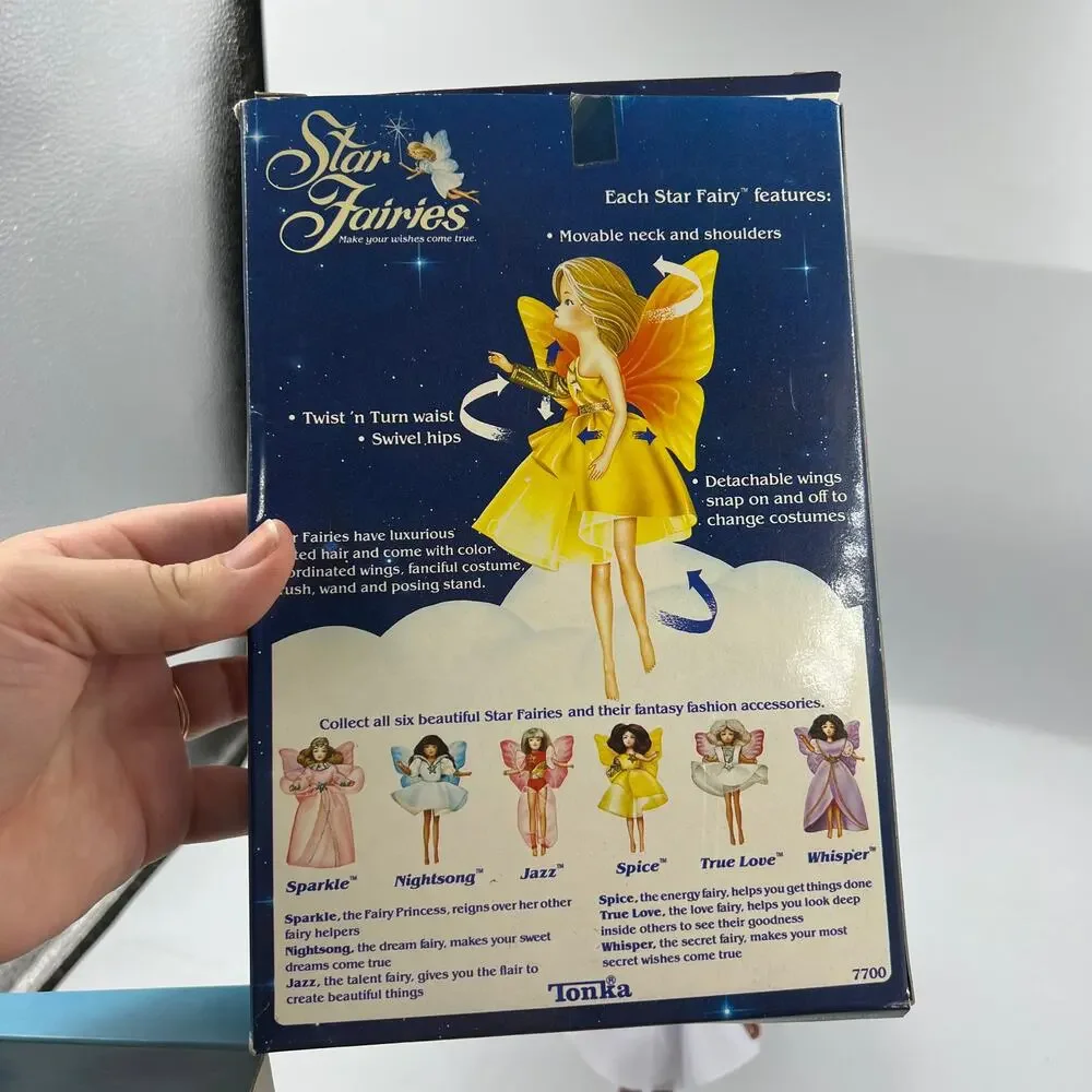 Vintage DAMAGED Nightsong Doll Star Fairies Tonka 1985‎ With Box 7700